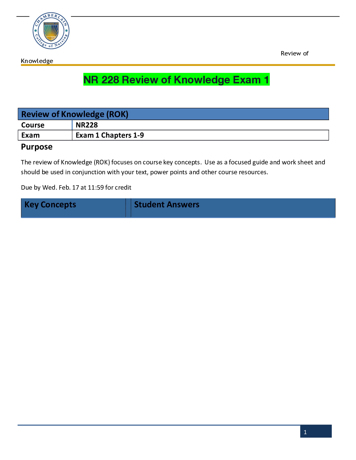 Preview image for NR 228 Review of Knowledge Exam 1